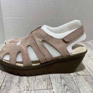 Skechers Memory Foam Parallel Peep Toe Slingback Sandals Womens US 8 new